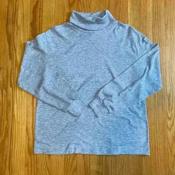PICKET AND POST Vintage Turtleneck T-shirt Top L Gray soft tee Long sleeve - Picture 1 of 10